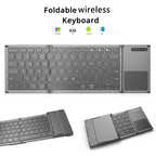 B066S Multi-function Ultra-thin Mini Wireless Three Fold Bluetooth Keyboard, B066S