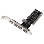 480Mbps High Speed USB 2.0 PCI HUB Controller Card Adapter