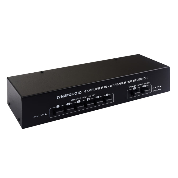 6 In 2 Out 300W Power Amplifier Switcher Loudspeaker Switch Distribute Device, 6 In 2 Out