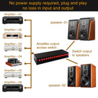 6 In 2 Out 300W Power Amplifier Switcher Loudspeaker Switch Distribute Device, 6 In 2 Out