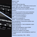 6 In 2 Out 300W Power Amplifier Switcher Loudspeaker Switch Distribute Device, 6 In 2 Out