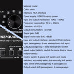6 In 4 Out RCA Audio Switcher Signal Selector Distribute Device Switch Control