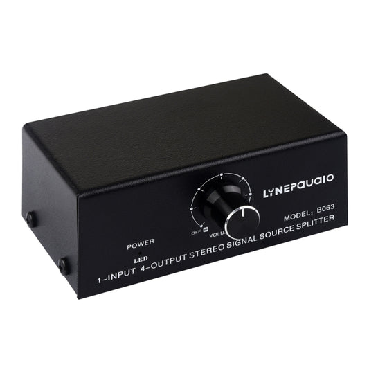 1 In 4 Out Audio Frequency Signal Distribute Device Non Consumption Output RCA Interface, 1 In 4 Out RCA Interface