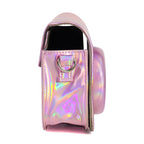 Aurora Oil Paint Full Body Camera PU Leather Case Bag with Strap for FUJIFILM instax mini 9 / mini 8+ / mini 8