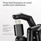 T50 Car USB Bluetooth 5.1 Receiver FM Transmitter for Hands-Free Call Navigation, T50