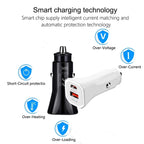 TE-P22 38W PD USB-C / Type-C + QC3. 0 USB Car Charger with 1m USB to Micro USB Data Cable, with Micro USB Cable