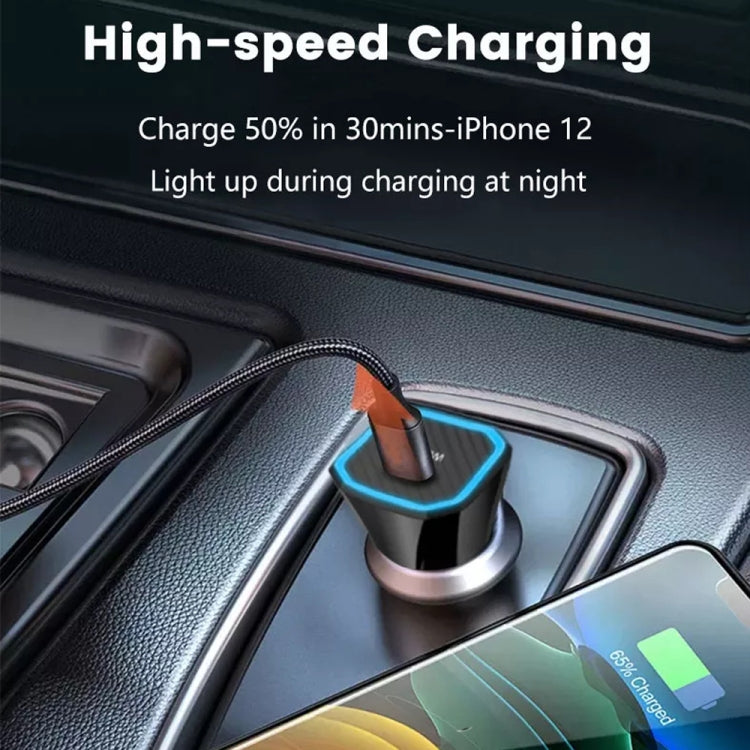 TE-P2 PD 20W Type-C Interface Car Charger, TE-P2 (Black), TE-P2 (White)