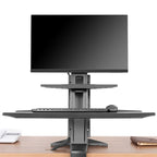 NORTH BAYOU NB L80 Dual Tray Stand Desk Table Clamp LCD Monitor Mount for 17-32 inch, L80