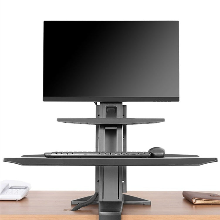 NORTH BAYOU NB L80 Dual Tray Stand Desk Table Clamp LCD Monitor Mount for 17-32 inch, L80