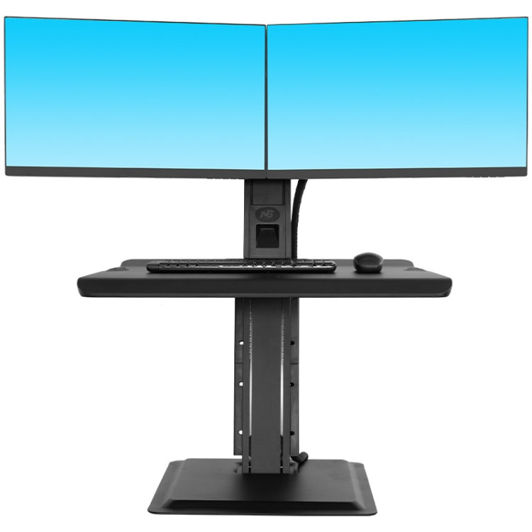 NORTH BAYOU NB L100 Sit-Stand Workstation Desk Table Clamp Dual LCD Monitor Mount For 22-27 inch, L100