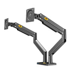 NORTH BAYOU NB G32 Aluminum Alloy Dual Monitor Mount Gas Spring Arm Full Motion Holder for 22- 32 inch LCD LED, G32