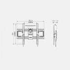 NORTH BAYOU NB DF70-T Tilt Height Adjustable Bracket Wall Rack Mount for 55-85 inch LCD TV, DF70-T