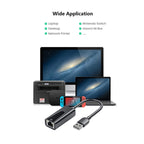 1000Mbps RJ45 Network Card USB Ethernet Adapter, USB 3.0, Type-C
