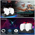 For Oculus Quest 2 VR Charging Stand VR Accessories Host Storage Bracket Double Charging Stand, VR Charging