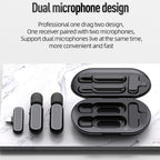 K61 Noise Cancelling Portable Wireless Lapel Microphone for Recording