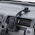 A190+X51 Car Phone Holder Dashboard Windshield Sucker Mount Bendable Long Arm Stand, A190+X51