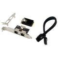 ST7242 Mini PCIE Dual RJ45 Gigabit Ethernet Networking Interface card NHI350AM2, Dual RJ45