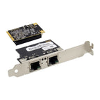 ST7242 Mini PCIE Dual RJ45 Gigabit Ethernet Networking Interface card NHI350AM2, Dual RJ45