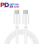38W PD20W + QC3.0 USB Car Charger with Type-C to Type-C Data Cable, Length: 1m, Type-C to Type-C Cable (White), Type-C to Type-C Cable (Black)