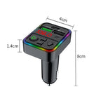 F18 FM Blue tooth Wireless Car Charger Dual USB Car MP3 Player, F18