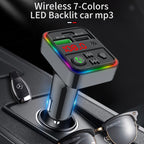 F18 FM Blue tooth Wireless Car Charger Dual USB Car MP3 Player, F18