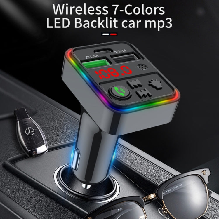 F18 FM Blue tooth Wireless Car Charger Dual USB Car MP3 Player, F18