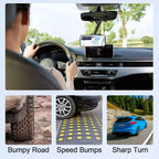 R004 Rearview Mirror 360 Rotatable Retractable Car Phone Holder, R004