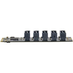 ST532 M.2 NGFF To 5 Ports SATA3.0 Hard Disk Expansion Card Adapter In Stock, 5 Ports