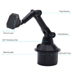 X033 360 Degree Car Phone Mount Adjustable Gooseneck Cup Holder, X033