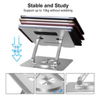 D088 Portable Aluminum 360 Degree Rotating Height Flexible Adjustable Notebook Laptop Stand, D088