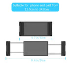 X004 Universal Rotational Adjustable Car Back Seat Mount Tablet Stand Phone Holder, 004