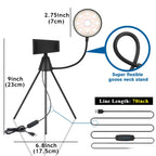 NS-08 LED Dimmable Ring Lamp with Phone Tripod Stand Holder