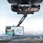 H03 Car Rearview Mirror Mobile Phone Holder 360 Rotation Foldable, H03