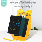 HYD-8511 Cartoon KIds LCD ABS Graffiti Drawing Colorful Hands Writing Board, Tiger