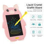 HYD-8511 Cartoon KIds LCD ABS Graffiti Drawing Colorful Hands Writing Board, Pig