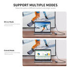 JUNSUNMAY 6 in 1 Type-C to 4K HDMI Docking Station Adapter USB-C Hub SD/TF Card Reader, JSM-HUB004