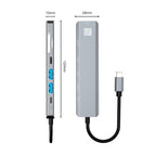 JUNSUNMAY 7 in 1 Type-C to 4K HDMI Docking Station Adapter PD Quick Charge Hub SD/TF Card Reader, JSM-HUB007
