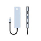 JUNSUNMAY 6 in 1 Type-C to 4K HDMI / Ethernet Docking Station Adapter PD Quick Charge Hub SD/TF Card Reader
