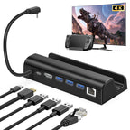 For Steam Deck Expansion Dock Charging Dock Charging Dock HDMI Gigabit Network Port Converter, For Steam Deck