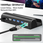 For Steam Deck Expansion Dock Charging Dock Charging Dock HDMI Gigabit Network Port Converter, For Steam Deck