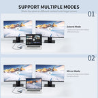 JUNSUNMAY 8 in 1 Type-C to 4K HDMI + VGA Docking Station Adapter PD Quick Charge Hub, JSM-HUB013
