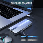 JUNSUNMAY 7 in 1 Multifunctional USB-C Hub Docking Station Adapter -, JSM-HUB017