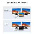 JUNSUNMAY 10 in 1 Type-C to 4K HDMI + VGA +RJ45 + 3.5mm Audio Docking Station Adapter PD Quick Charge Hub SD/TF Card Reader