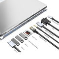 JUNSUNMAY 11 in 1 Multifunctional USB C Hub Docking Station Adapter SD/TF Card Reader, JSM-HUB021