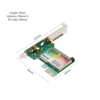 WIE7265 Dual Band 802.11ac 1167Mbps PCI-e WiFi Adapter + Bluetooth 4.2 WLAN Network Card
