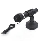 K-307 3.5mm Home Stereo MIC Computer Desktop Chatting Gaming Microphone with Stand, K-307
