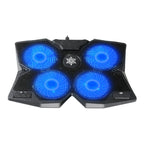 S400 Four Cooling Fans Foldable Adjustable Gaming Laptop Desktop Holder, S400