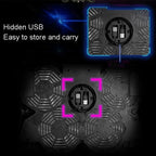 S400 Four Cooling Fans Foldable Adjustable Gaming Laptop Desktop Holder, S400