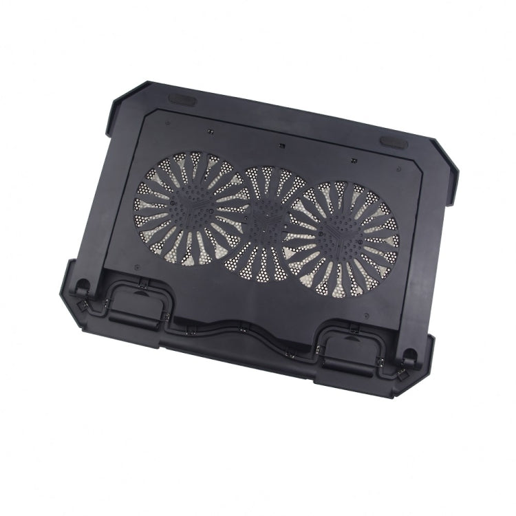 S900 Dual USB Ports Adjustable Height RGB Laptop Cooling Pad Stand, S900