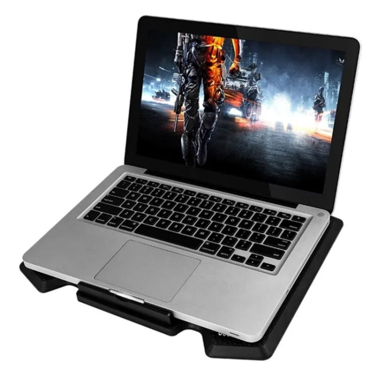 S200 Dual Silent Cooling Fan Portable Slim Notebook Cooling Pad for Laptop, S200